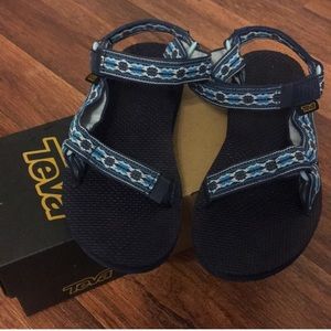 Blue Teva Sandals